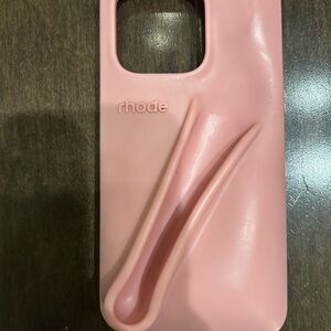 RHODE Blush Pink Phone Case 15 pro